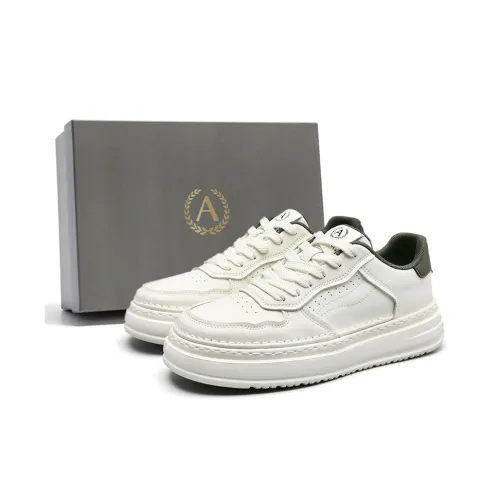 AOKANG Air Force One Series Skateboard Shoes Unisex Low Top Titan Green, Rock Brown, Grape Gray