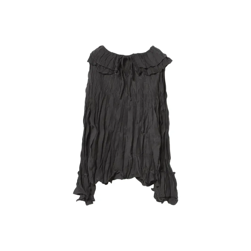 Beams Shirt Women's Charcoal Black-1