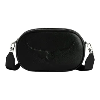 Zadig & Voltaire Cow Leather Camera Bags Crossbody Bag Shoulder Bag Women's Black