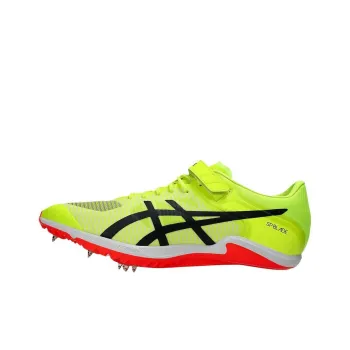 Asics Slip Resistant, Abrasion Resistant, Supportive, And Resilient Low Top Running Shoes Unisex Yellow Black