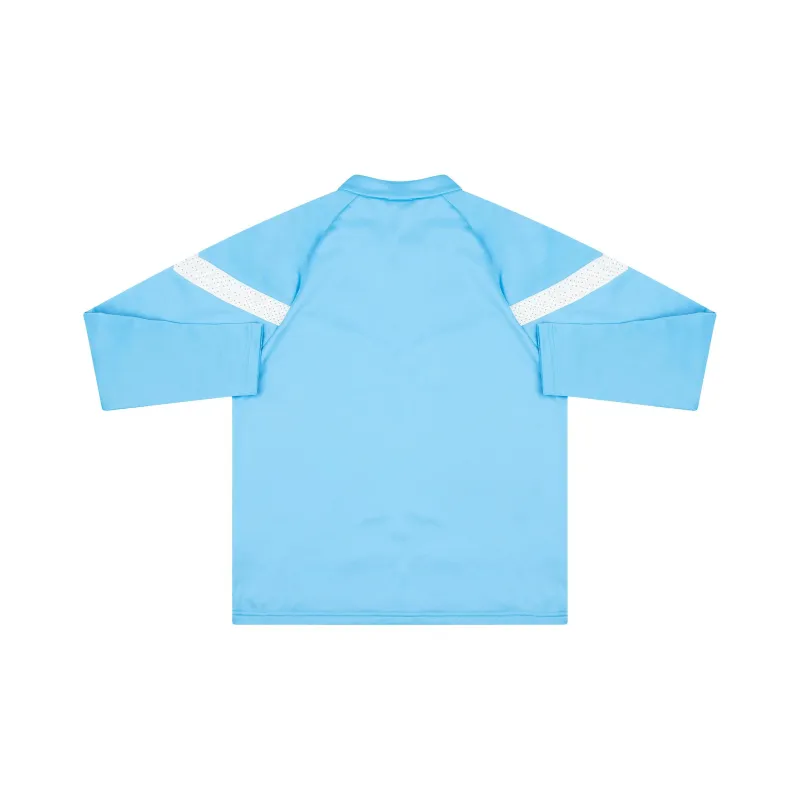 PUMA Manchester City 1/4 Zip Training Fleece Top Soccer Jerseys Women's Blue-1