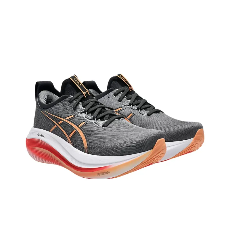 Asics Anti Slip Wear Resistant Low Top Running Shoes Men's Gray-2