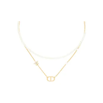 DIOR Metal Necklaces Women's Gold