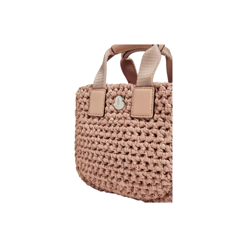 Moncler Caradoc Nylon Tote Bag, Shopping Bag, Shoulder Bag, Handbag Mini Unisex Pink-4