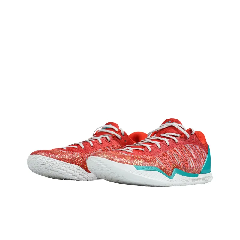 Serious Player Only Player 1 Cushioned Slip-Resistant Breathable Low-Top Basketball Shoes Unisex Red-1