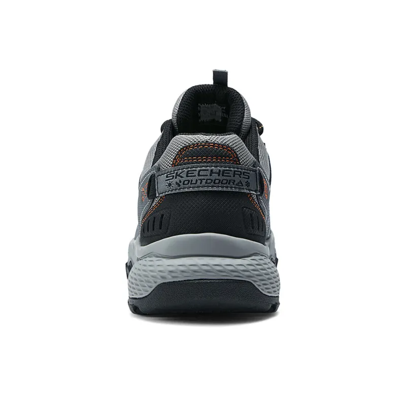 Skechers Cushioning And Breathable Low Top Running Shoes Men's Gray-3