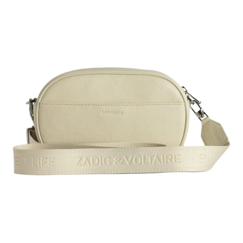 Zadig & Voltaire Cow Leather Camera Bag, Crossbody Bag, Shoulder Bag Women's Ecru-4