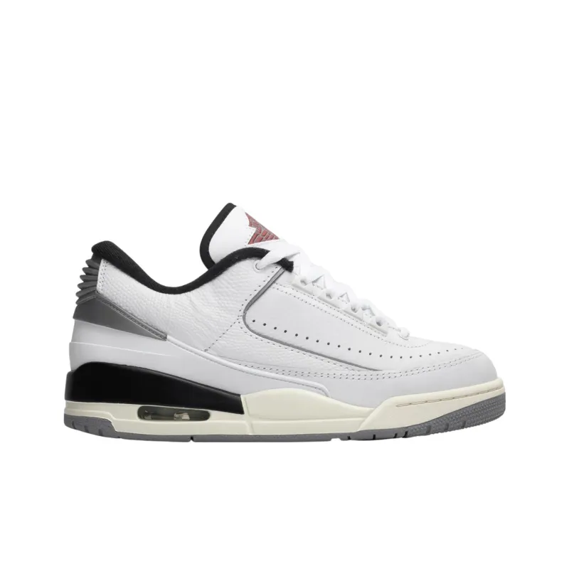 Jordan 2/3 White Black Metallic Silver-1