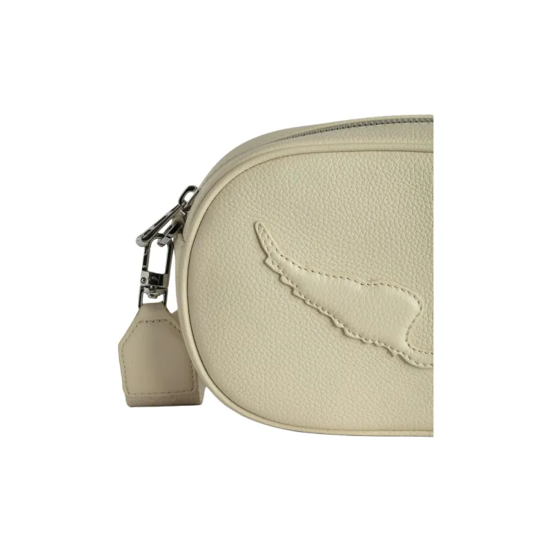 Zadig & Voltaire Cow Leather Camera Bag, Crossbody Bag, Shoulder Bag Women's Ecru-5