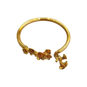 KZD Alloy Open Ended Bangle Women's