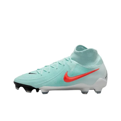Nike Phantom Luna 2 Anti Slip Wear Resistant Soccer Shoes Unisex Cyan