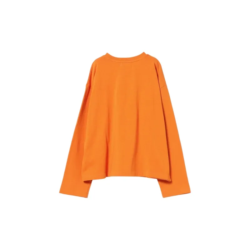 Beams T-Shirts Women's Orange-1
