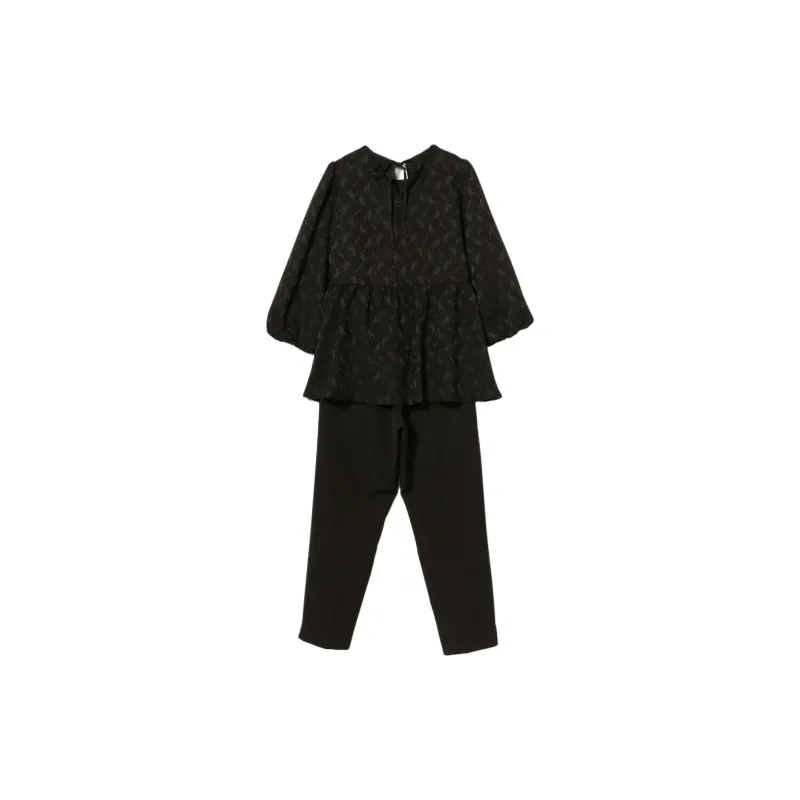 Beams Casual Suit Women's Black-1