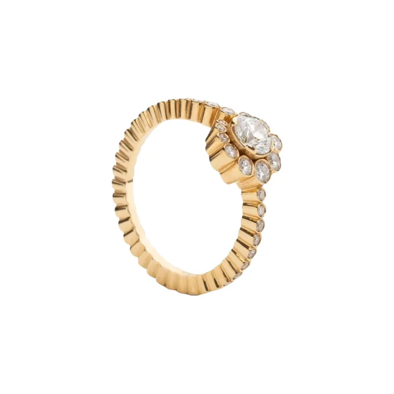Sophie Bille Brahe 18K Yellow Gold Celestine Diamonds Ring-1
