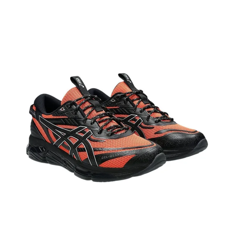 Lack Of Guidance x Asics Gel Quantum 360 8 Anti Slip Wear Resistant Low Top Running Shoes Unisex Orange Black-2