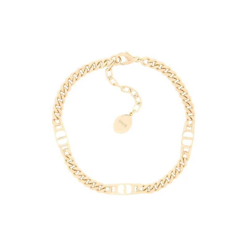 DIOR 925 Sterling Silver Bracelets Men's Gold-0