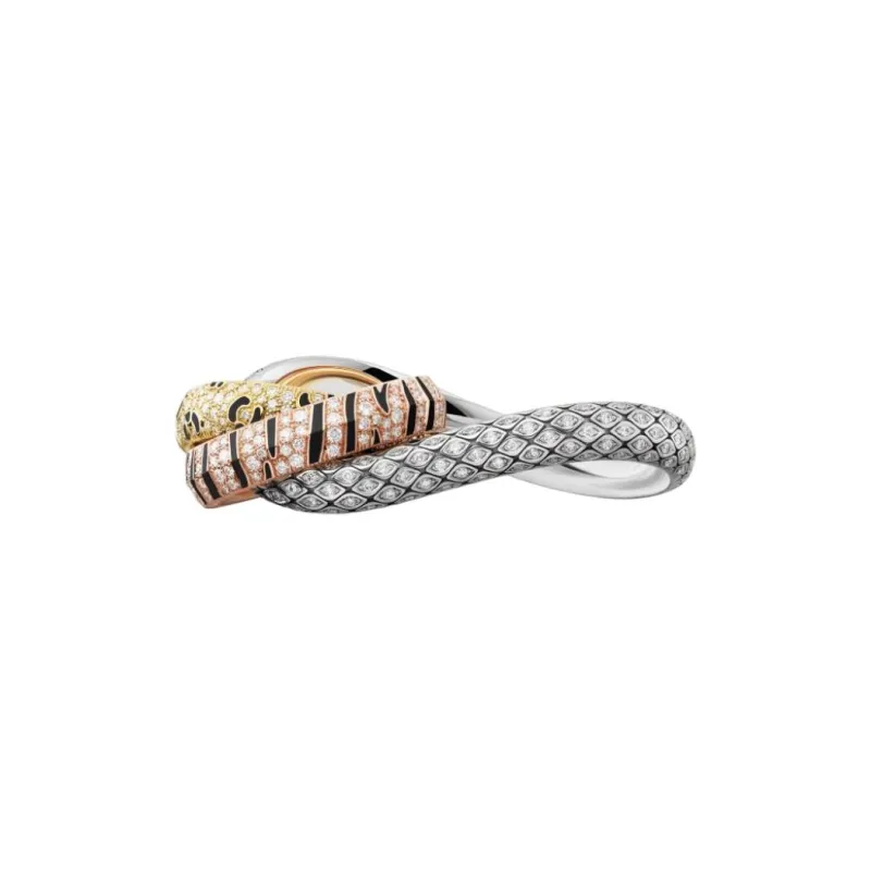 CARTIER 18K White Gold Rings Unisex Gold-1