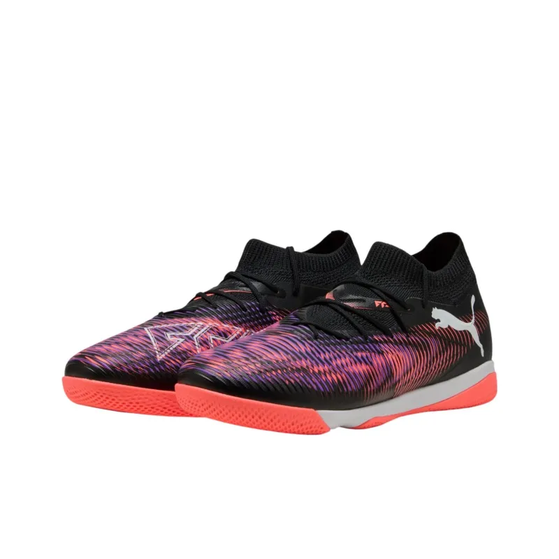 PUMA FUTURE 8 Anti Slip Wear Resistant Soccer Shoes Men's Black Purple Orange-2