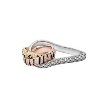 CARTIER 18K White Gold Rings Unisex Gold