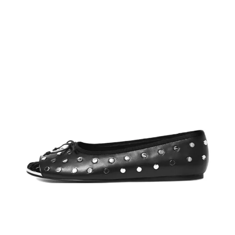 DYMONLATRY Bullet Tip Casual Single Shoes Women's Black-0