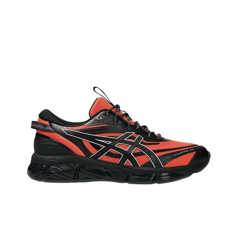 Lack Of Guidance x Asics Gel Quantum 360 8 Anti Slip Wear Resistant Low Top Running Shoes Unisex Orange Black-1