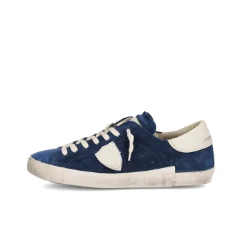 PHILIPPE MODEL Prsx Tennis Anti Slip Wear Resistant Low Top Skateboard Shoes Men's Blue
