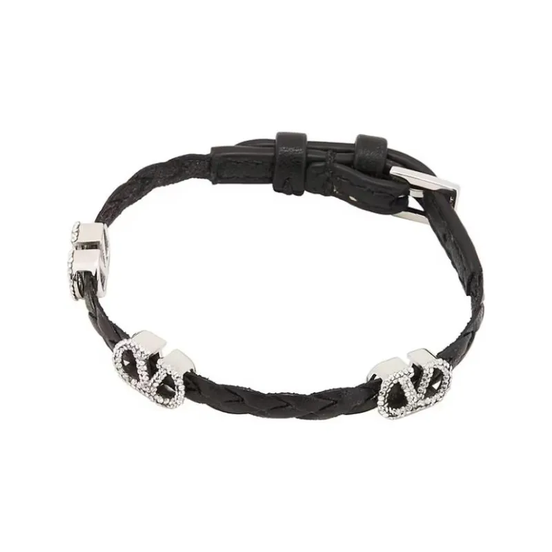 Valentino VLogo Embellished Bracelet-0
