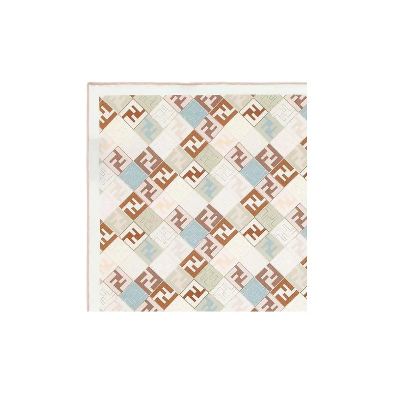 FENDI Logo Detailed Square Foulard-1