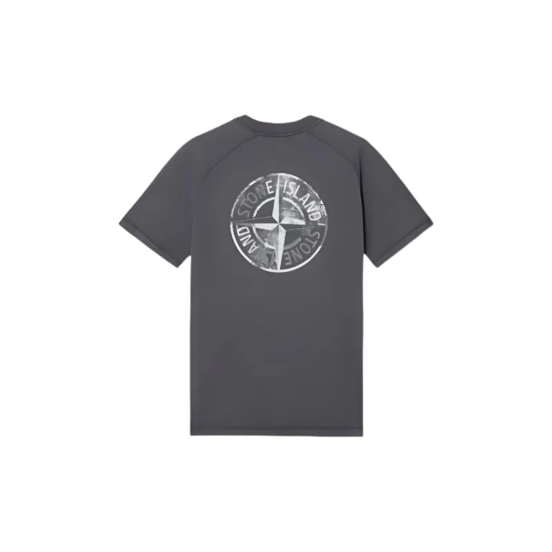 STONE ISLAND Compass Printed Crewneck T Shirt-1