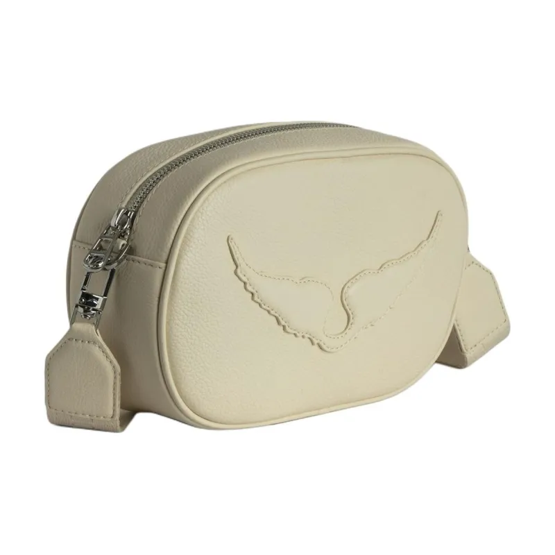 Zadig & Voltaire Cow Leather Camera Bag, Crossbody Bag, Shoulder Bag Women's Ecru-1