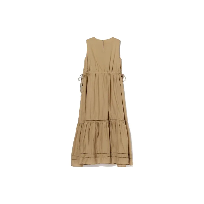 Beams Sleeveless Dress Women's Beige-1
