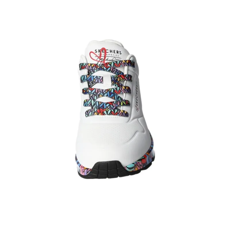 Skechers Uno Anti Slip Wear Resistant Low Top Casual Shoes Women's White-3
