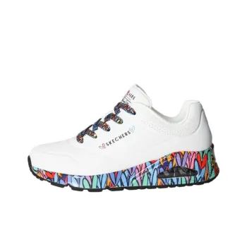Skechers Uno Anti Slip Wear Resistant Low Top Casual Shoes Women's White