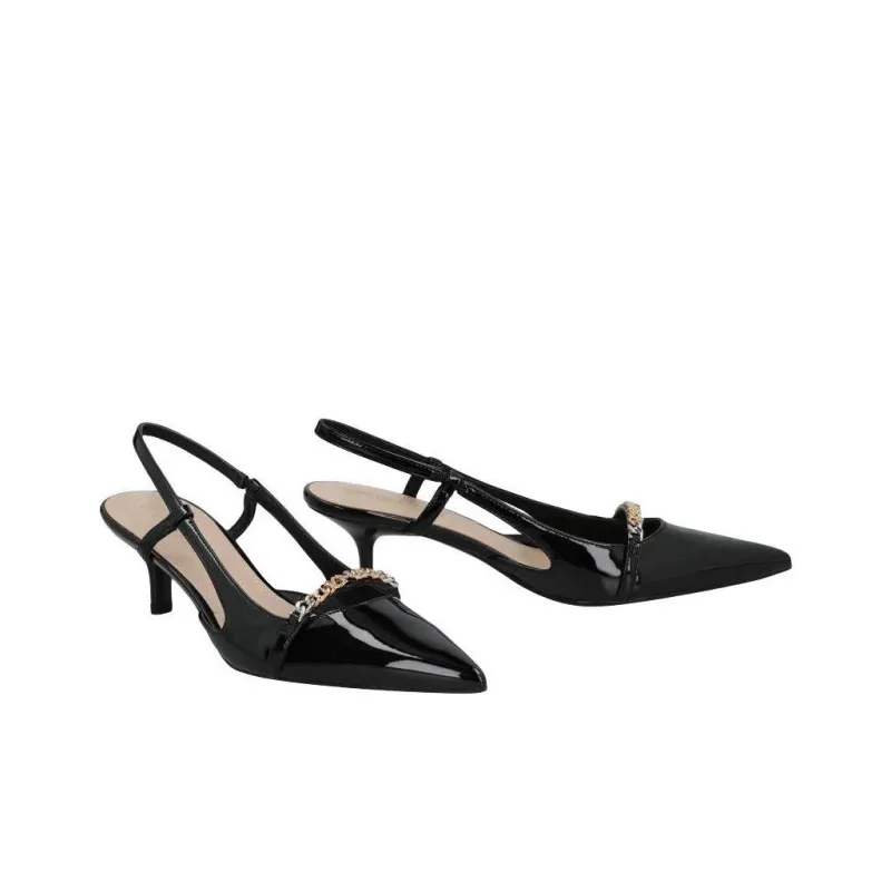 PINKO Chain Linked Slingback Pumps-2