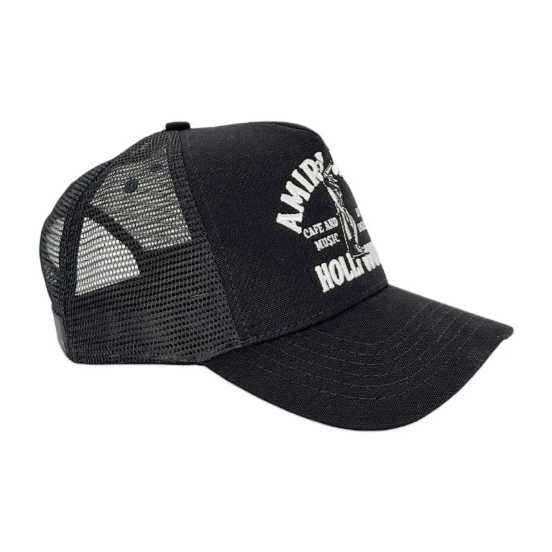 AMIRI Jazz Wolf Logo Embroidered Cap-1