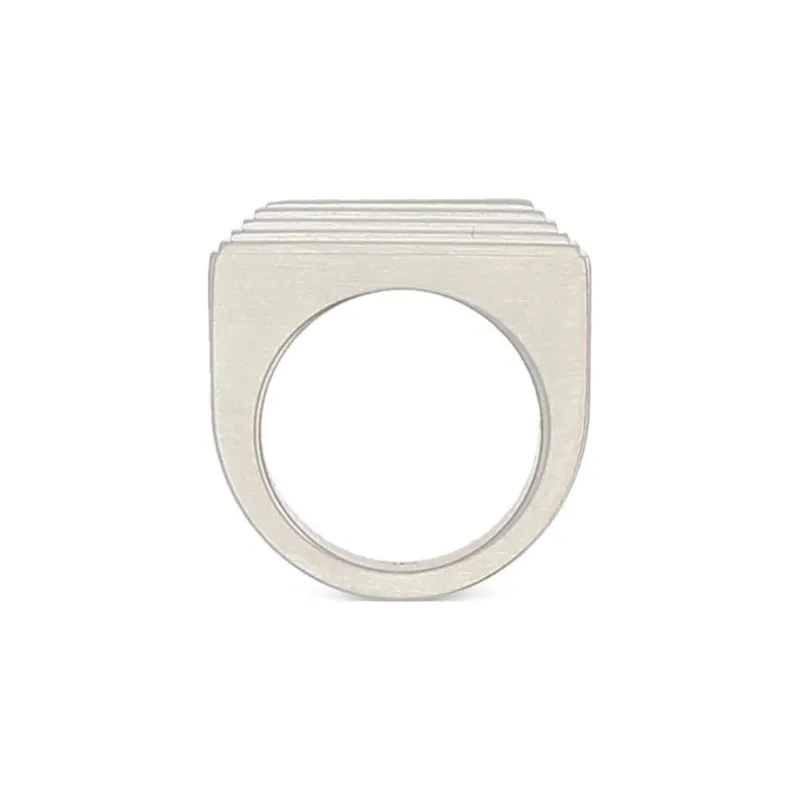 RICK OWENS Etched Beveled Ring-1