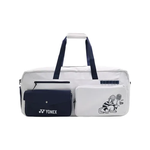 YONEX Badminton Racket Bags Holds 5 Tools Sports Casual Style Crossbody Bag White Blue Unisex