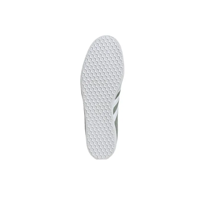 Adidas Gazelle Silver Green Cloud White Gold Metallic-4