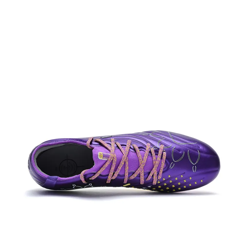 KELME MG Rubber Short Studs Cushioning Support Slip-Resistant Soccer Shoes Unisex Purple-2