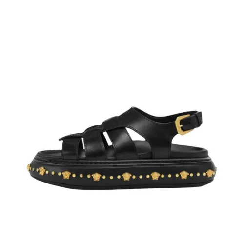 FANSIZHE Strap Sandals 3cm Men's Black