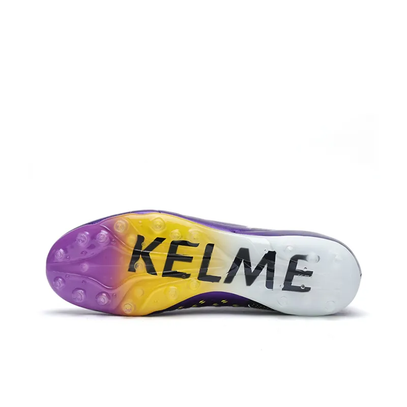 KELME MG Rubber Short Studs Cushioning Support Slip-Resistant Soccer Shoes Unisex Purple-4