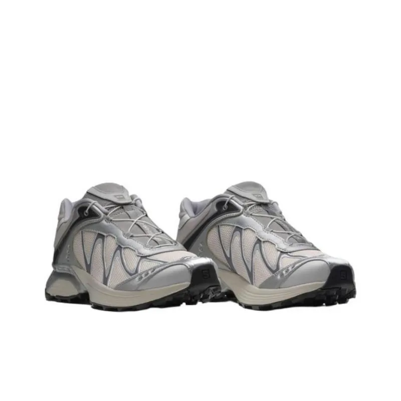 SALOMON XT WHISPER Anti Slip Wear Resistant Low Top Running Shoes Unisex Gray Silver-2