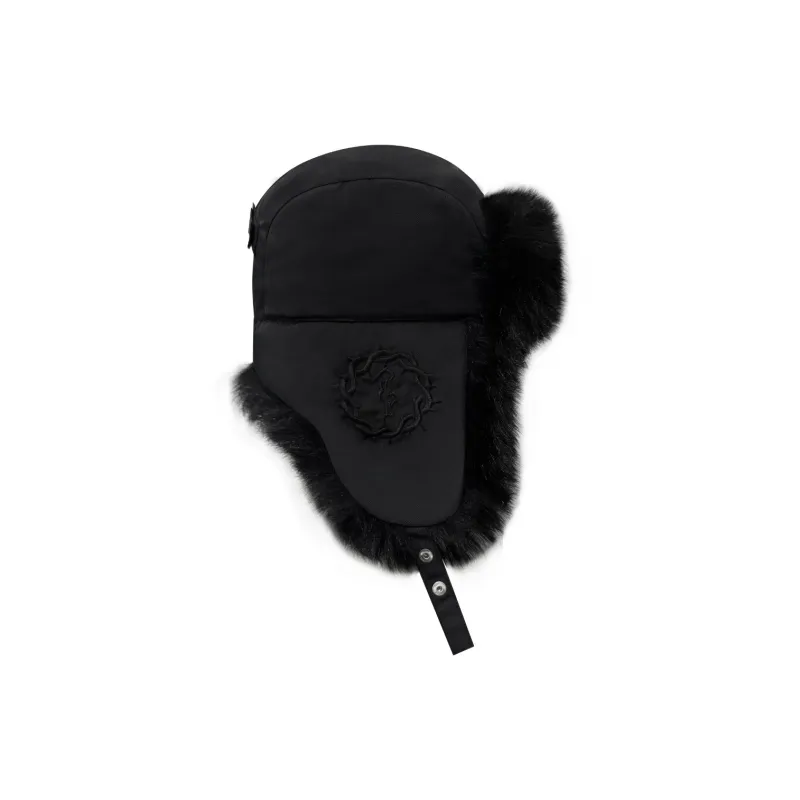 False Perception Nylon Trapper Hats Unisex Black-1