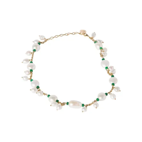 MIU MIU Brass Necklaces Women's Gold