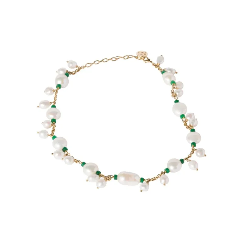 MIU MIU Brass Necklaces Women's Gold-0