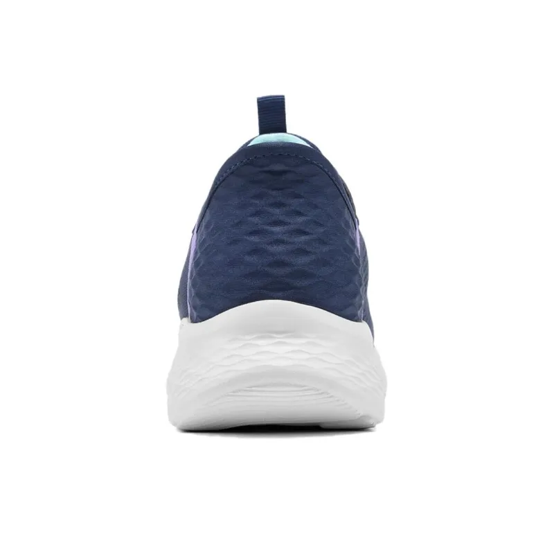 Skechers Breathable Lightweight Low-Top Casual Shoes Women's Navy-3
