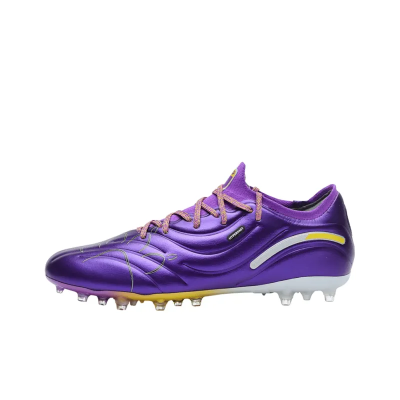 KELME MG Rubber Short Studs Cushioning Support Slip-Resistant Soccer Shoes Unisex Purple-0