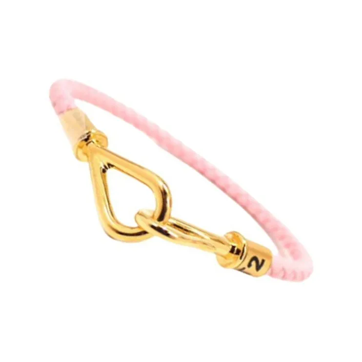 HERMES Gold-Plated Bracelets Women's Pink-1
