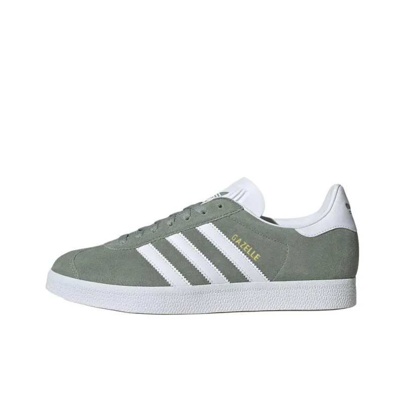 Adidas Gazelle Silver Green Cloud White Gold Metallic-0