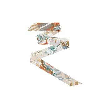 FENDI Mulberry Silk Silk Scarves Women's Orange